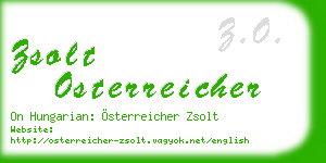 zsolt osterreicher business card