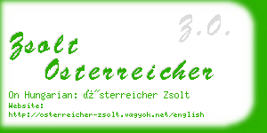 zsolt osterreicher business card